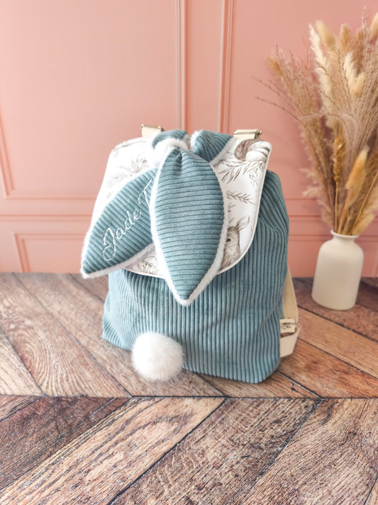 Patron PDF Sac à Dos Lapin Enfant – Tutoriel Couture + Patron A4 & A0
