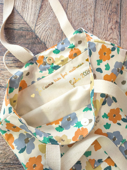 Totebag artisanal personnalisable - doublé