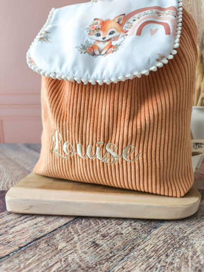 Sac à dos Louise - Abricot Renard girly