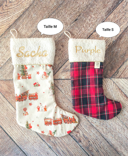 🎄 Chaussette ou botte de Noël – à personnaliser 🎁