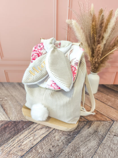 Patron PDF Sac à Dos Lapin Enfant – Tutoriel Couture + Patron A4 & A0