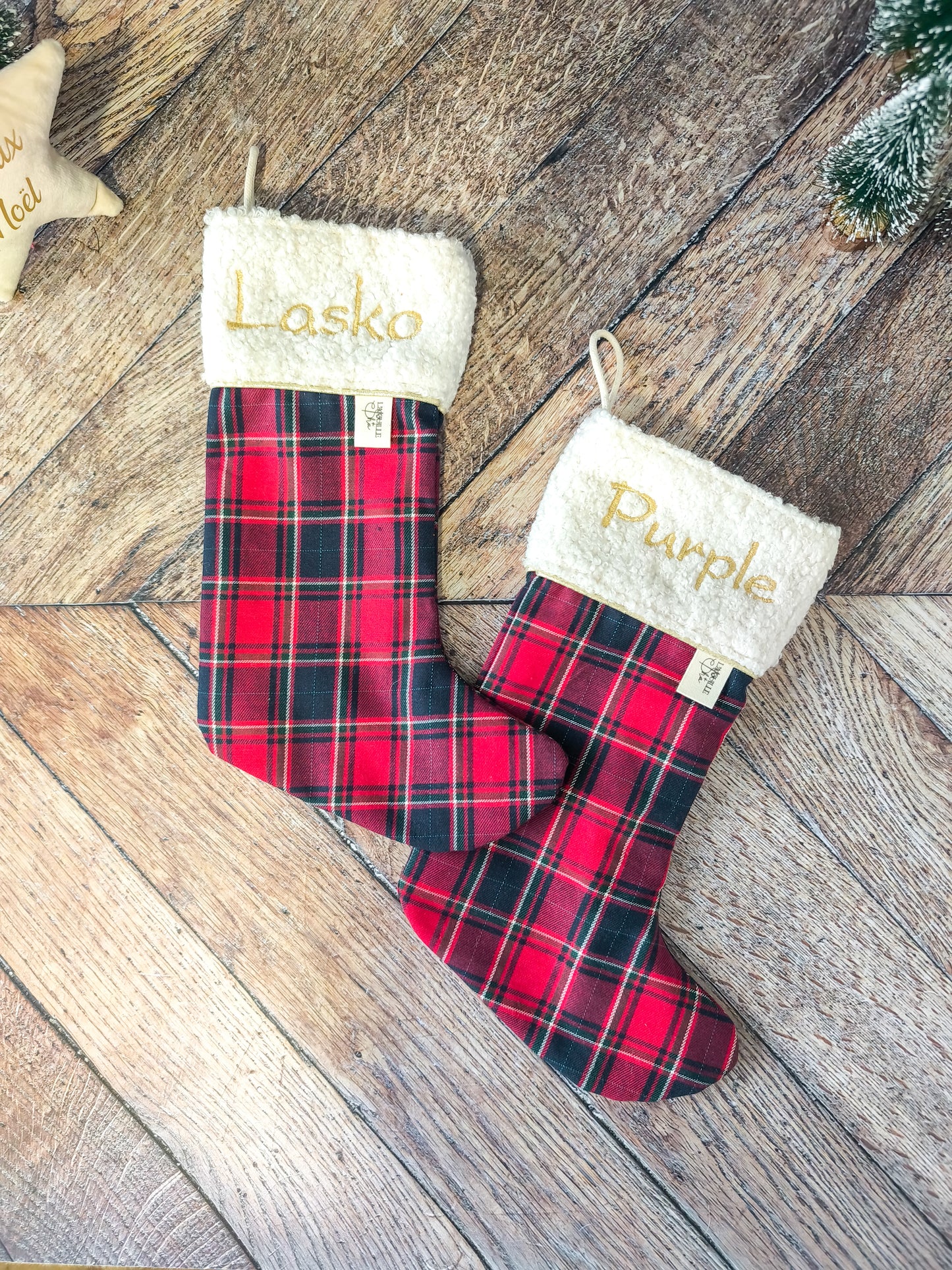 🎄 Chaussette ou botte de Noël – à personnaliser 🎁