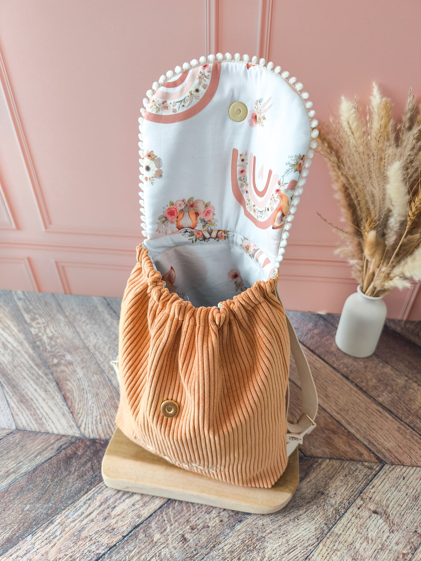 Sac à dos Louise - Abricot Renard girly
