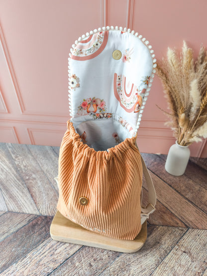 Sac à dos Louise - Abricot Renard girly