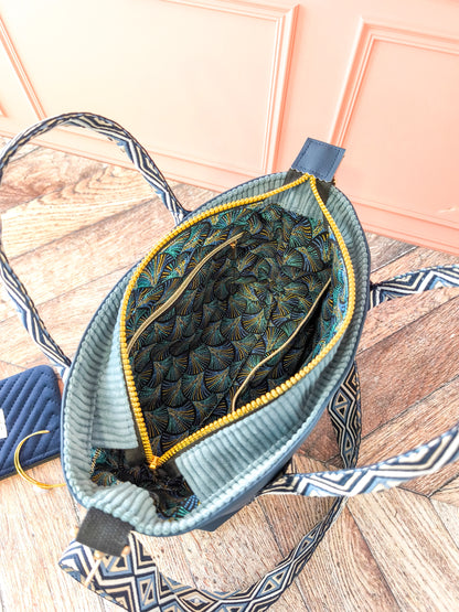 Cabas Chloé Bleu & Turquoise