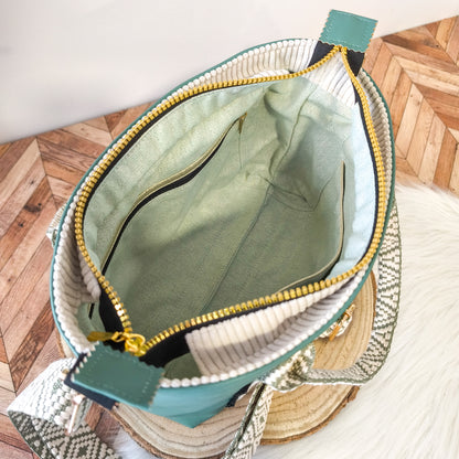Cabas Chloé - Douceur Vert eucalyptus - Édition limitée