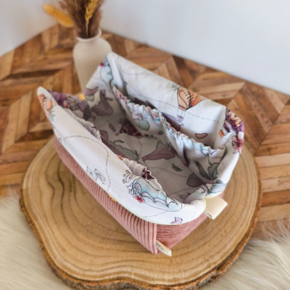 Trousse de toilette en velours