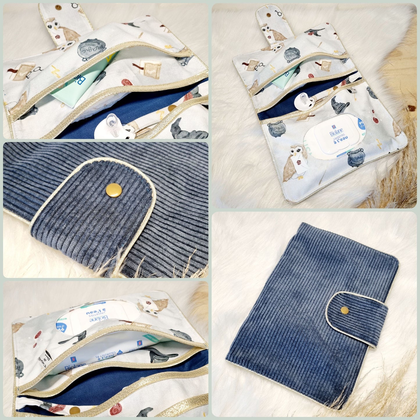 Pochette couche/lingettes