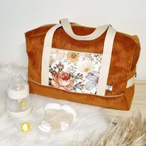 Sac à langer - Week-end - Voyage (Taille au choix) MODÈLE VELOURS