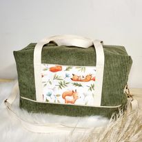 Sac à langer - Week-end - Voyage (Taille au choix) MODÈLE VELOURS