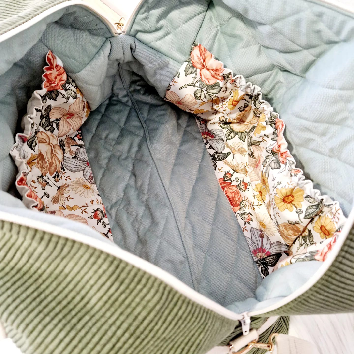 Sac à langer - Week-end - Voyage (Taille au choix) MODÈLE VELOURS