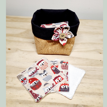 Lingettes démaquillantes avec panier