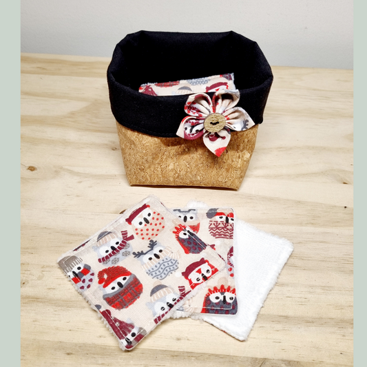 Lingettes démaquillantes avec panier