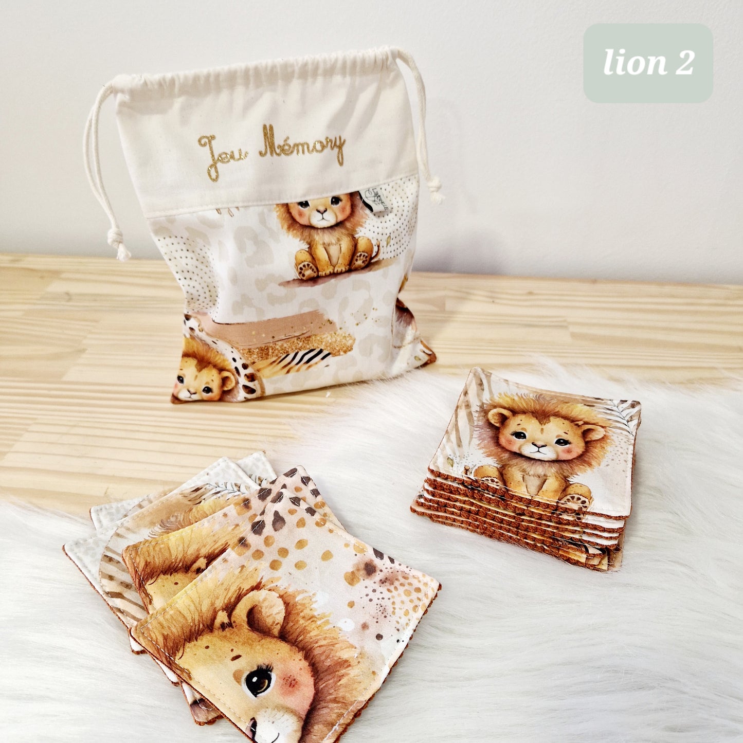 Jeu Mémory en tissu